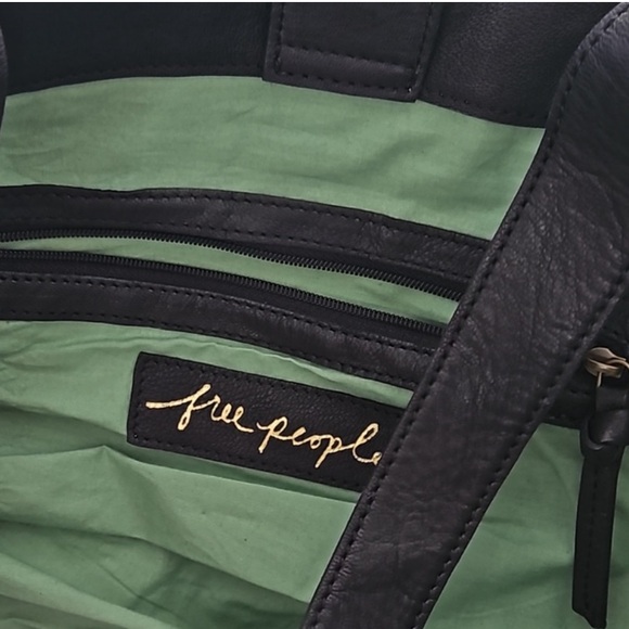 NWT Free People En Riva Raffia Tote Teal - Picture 6 of 7